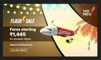 Domestic flights fare starting from 1499 - flash sale
