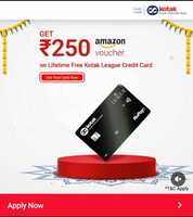 Apply For Lifetime Free Kotak League Rupay Card - Also Get 250 Amazon Voucher