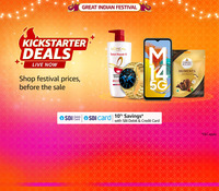 Amazon Kickstarter Deals Live Upto 80% Off + 10% Cashback with SBI Credit & Debit Cards 