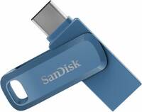 SanDisk Dual Drive Go 128 GB OTG Drive (Blue, Type A to Type C)