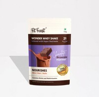 FitFeast Wonder whey chocolate brownie shake 750g