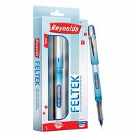 Reynolds FELTEK 1 CT BOX - BLUE | Roller Ball Point Pen set With Comfortable Grip