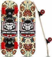 Strauss Kids Skateboard (Chimps) | 43 CM Maple Wood Skateboard for Kids Upto 5 Years | Recommended for Boys and Girls | Beginner
