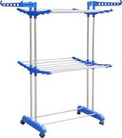 2 Tier Plastic Floor Cloth Dryer Stand 