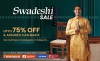 Pepperfry Swadeshi Sale : Upto 75% Off With Assured Cashback  + Bank Offer