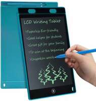 Kidz N Toys LCD Writing Screen Tablet Drawing Board for Kids/Adults, 8.5 Inch (Blue)