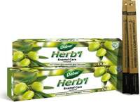 Dabur Herb'l Olive Enamel Care Toothpaste 150g (Pack of 2) with 2 Toothbrush Toothpaste  (300, Pack of 2)