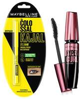 Maybelline New York Colossal Kajal, Black, 0.35g And New York Hypercurl Mascara Waterproof, Black, 9.2ml Matte Finish