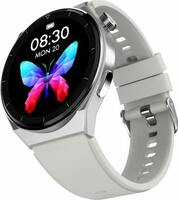 alt Spunk Pro, 1.45" AMOLED, Single Chip Bluetooth Calling, 100+ Watchfaces, Metal Smartwatch (Grey Strap, Regular)