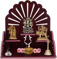 HIOLTY INTERNATIONAL Art and Craft Wooden Temple Beautiful Plywood Mandir Pooja Room 

