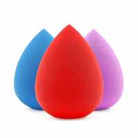 SUAKE Professional Beauty Blender Sponges for Face Makeup | Beauty Blender Face Sponge Puff for all Skin Types - Soft, Latex-Free, Reusable (Multicolor Pack of 3)