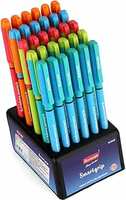 Reynolds SMARTGRIP BLUE 30 CT DISPENSER | Ball Point Pen Set With Comfortable Grip | Pens For Writing | School and Office Stationery | Pens For Students | 0.7 mm Tip Size