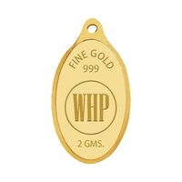 WHP Jewellers 24kt (999) 2 gram Goddess Lakshmi Yellow Gold Lakshmi Pendant