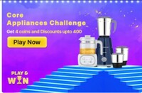 Flipkart core appliances challenge - Get 4 coins and discount coupons