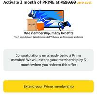 User specific - FREE Prime Membership for 3 Months