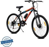 LEADER Spyder MultiSpeed (7 Speed) Mountain Bike with FS & DD Brake 27.5 T Hybrid Cycle/City Bike (7 Gear, Black)