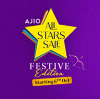 Ajio All Stars Sale Festive Edition 50-90% Off on Top Brands & Styles