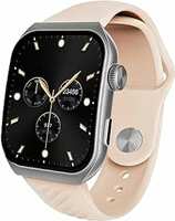 boAt Newly Launched Ultima Vogue Smart Watch with 1.96" AMOLED Curved Display, BT Calling, Functional Crown, Widget Control, Always on Display, HR & SpO2 Monitoring, IP67(Beige) 