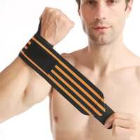 JUSTIFIT Wrist grip bands for gym sports muscle ailments computer work men and women Wrist Support  (Black, Orange)