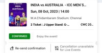 Win India vs Australia ICC World Cup 2023 tickets  Contest