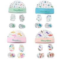 BeyBee Cotton Mittens and Booty Combo for New Born Baby| Set of 4 for 0-6 Months Boys and Girls | Unisex Booty Set | Gift for Baby | Multicoloured Gloves and Socks |4 Colors