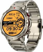 Fire-Boltt Grenade 1.39'' HD Display, BT Calling, 350 mAh Battery & 123 Sports Modes Smartwatch  (Gold Strap, 22 cm)