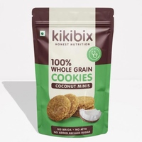 Kikibix Coconut Bites Cookies - Pack of 2 x75gm Each (150gm)