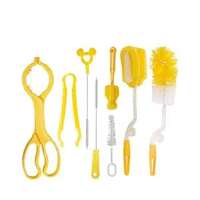 Adore Bottle Nipple and Straw Cleaning Kit, Multi Color Feeding Bottle Cleaner Brush (Cleaning Brush Kit) (8 in 1)