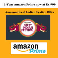1-Year Amazon Prime now at Rs.999 | Amazon Great Indian Festive Offer