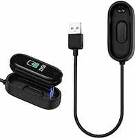 Tizum Fitness Band Power Charger Adapter/Charging Cable/Dock Charger for Xiaomi MI Band 4 Fitness Band, 0.125 m, Black