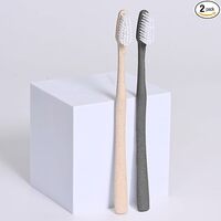 amazon sample @1 Eha Earth Friendly Soft Bristles Manual Biodegradable Tooth Brush for adults(User specific)