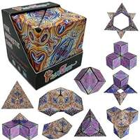 VniQ Magnetic Cube Puzzle Box Infinity Cubes Fidget Cube 24 Rare Earth Magnets Transforms Into Over 70 Shapes Magic Cube 3D Magnetic Fidget Cube Puzzle Game Shape Shifting Cube