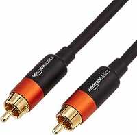 Amazon Basics 8-Feet Digital Audio Coaxial Cable for DVD Player (Black & Orange)