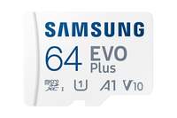 70% off : Samsung EVO Plus 64GB microSDXC UHS-I U1 130MB/s Full HD & 4K UHD Memory Card with Adapter (MB-MC64KA)