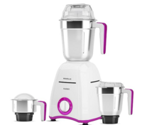 Havells Klassic 750 watts 3 Jar Mixer Grinder with 304 SS Blades, Large Size SS Jars, Break Resistant Polycarbonate Transparent Jar Lids With Twist & Lock Mechanism