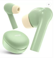 Mivi DuoPods D4 TWS,Rich Bass,50H Playtime,AI ENC,Low Latency,13mm,5.3 BT Bluetooth Headset  (Green, True Wireless)