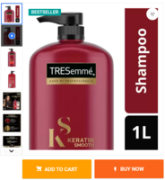 TRESemme Keratin Smooth Shampoo with Keratin and Argan Oil  (1 L)