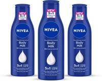 NIVEA Body Milk Nourishing Body Lotion, 200ml (Pack of 3)  (600 ml)