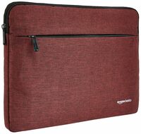Amazon Basics Laptop Sleeve with Front Pocket, 15", Maroon