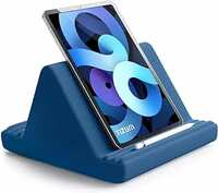 Tizum Tablet Pillow Stand Soft Cushion Pad Lap | Tablet Holder Dock Bed/Desk with 6 Viewing Angles 