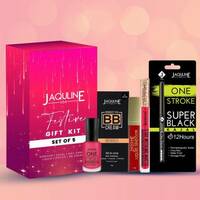 Jaquline USA Wedding Makeup Gift Set - Sindoor+Kajal+Nail Paint+ Lipstick+BB Cream