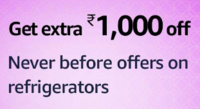 Get Flat INR 1000 OFF on Bestselling Refrigerators + Upto 2000 off coupon + bank disc