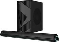 boAt Aavante Bar 1550 Pro with wired subwoofer 160 W Bluetooth Soundbar  (Pebble Black, 2.1 Channel)