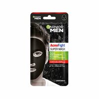 Garnier Men Acno Fight XL Tissue Mask Men, 5X Salicylic Acid and Charcoal Powder 22g [Add 4 to Cart]