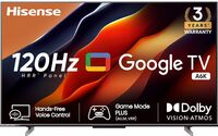 Hisense 139 cm (55 inches) Bezelless Series 4K Ultra HD Smart LED Google TV 55A6K (Gray)
