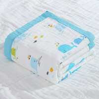 MosQuick®- 100% Cotton 6 Layer Super Soft Muslin Blanket for Kids Baby Infants Size - 110cm x110 cm 0-4 Years
