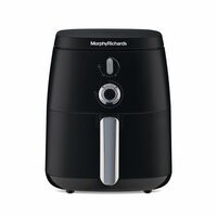 Morphy Richards 5 Litre Classic Air Fryer|Easy Knob Control| Adjustable Time & Temperature Control| Voltage Fluctuation Protection| Non-stick Coated Basket & Accessories| 2-Yr Warranty by Brand| Black