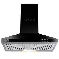 INALSA 60 cm, 1050 m3/hr Kitchen Chimney Enya BKBF with Stainless Steel Wall Mount Baffle Filters