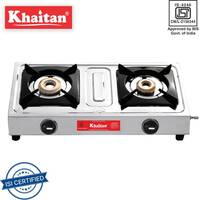 Khaitan 2 Burner Classic Stainless Steel Manual Gas Stove  (2 Burners)