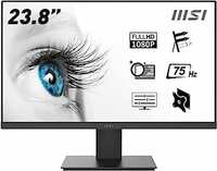 MSI PRO MP241X 24-Inch Full HD Computer Monitor - Professional LED Monitor with 75Hz Refresh Rate, Anti-Glare & Anti-Flicker Technology PC Monitor for Desktop (Black)